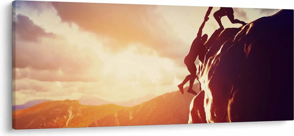 Tablou - Alpiniști (120x50 cm)