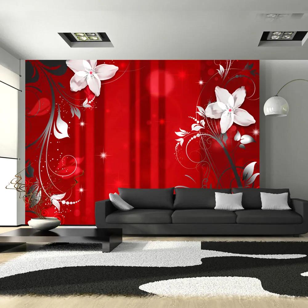 Fototapet Bimago - Flowering scarlet + Adeziv gratuit 400x280 cm