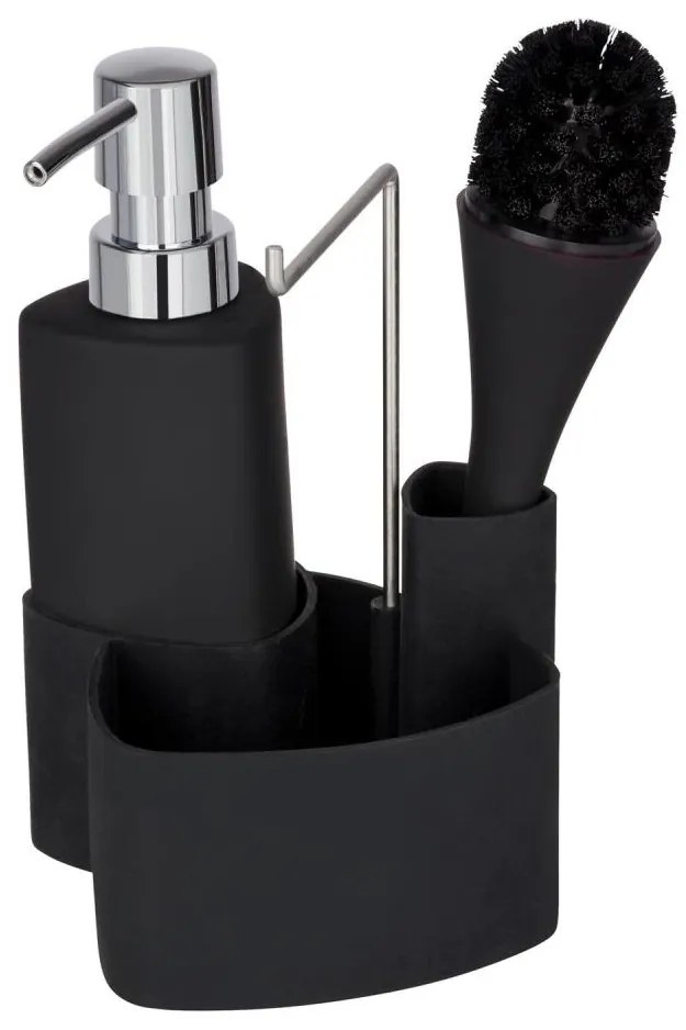 WENKO 3620127800 - Set de curățare EMPIRE 11x19 cm, negru/argintiu