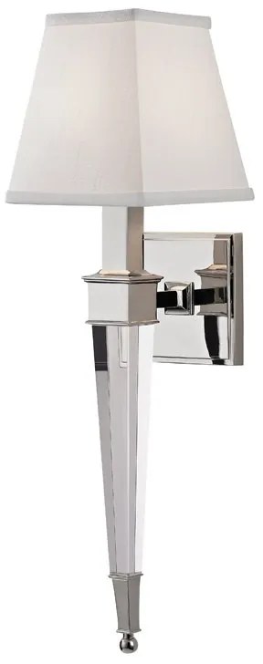 Aplica de perete design elegant RUSKIN nichel lucios