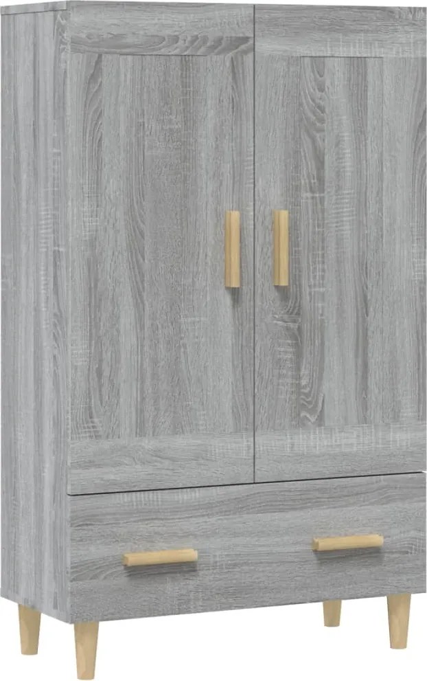 vidaXL Dulap înalt, gri sonoma, 70x31x115 cm, lemn compozit
