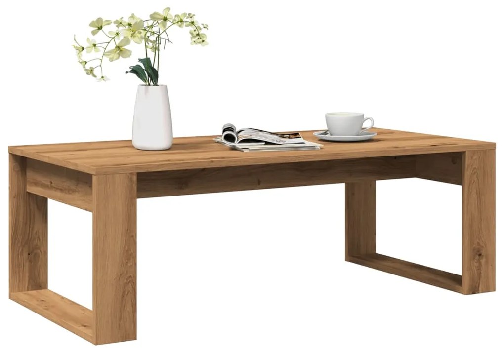 vidaXL Măsuță de cafea, stejar artizanal, 102x50x35 cm lemn prelucrat