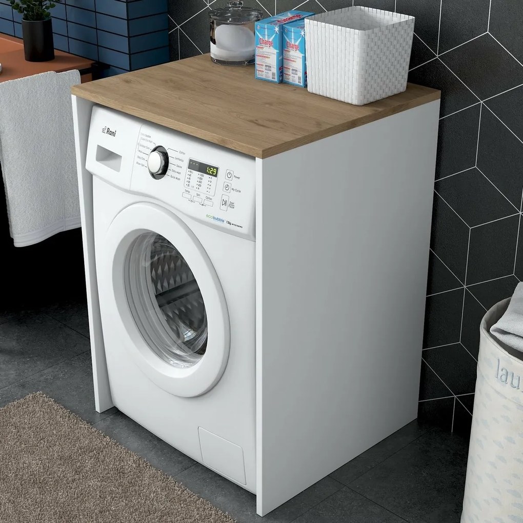 Dulap deasupra mașinii de spălat Duma White andWalnut