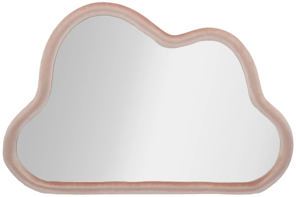 Oglindă noriță în ramă de catifea, 90 x 60 cm