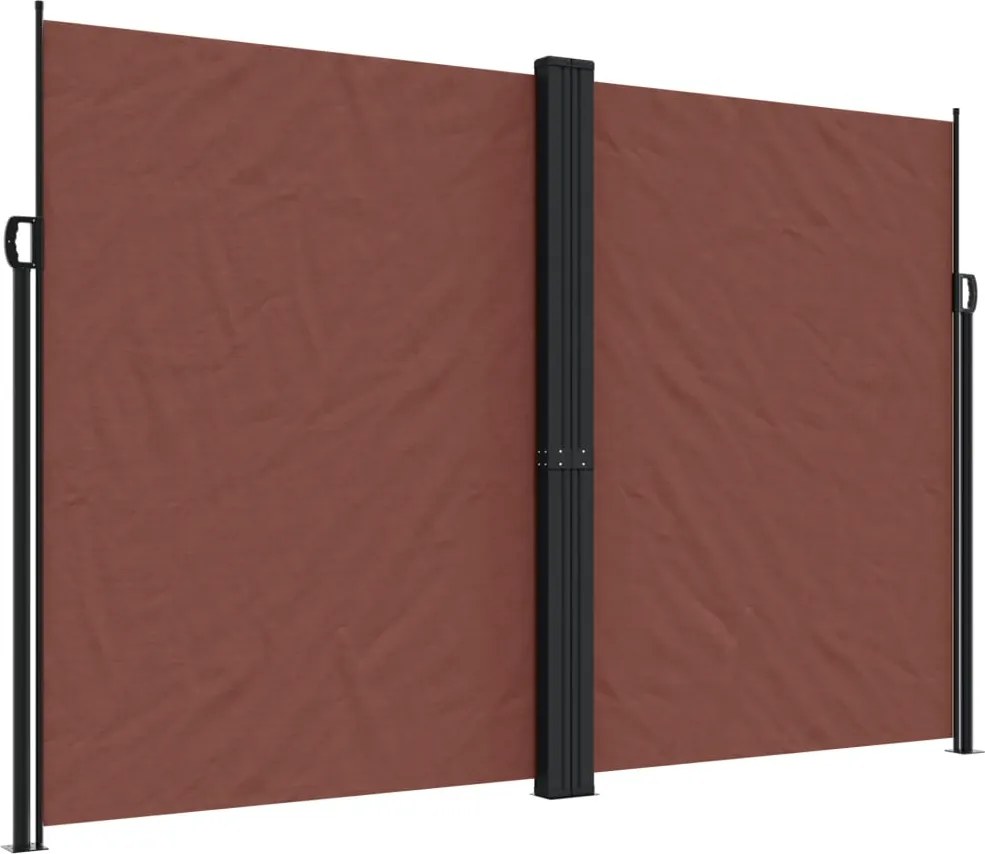 vidaXL Copertină laterală retractabilă, maro, 220x600 cm