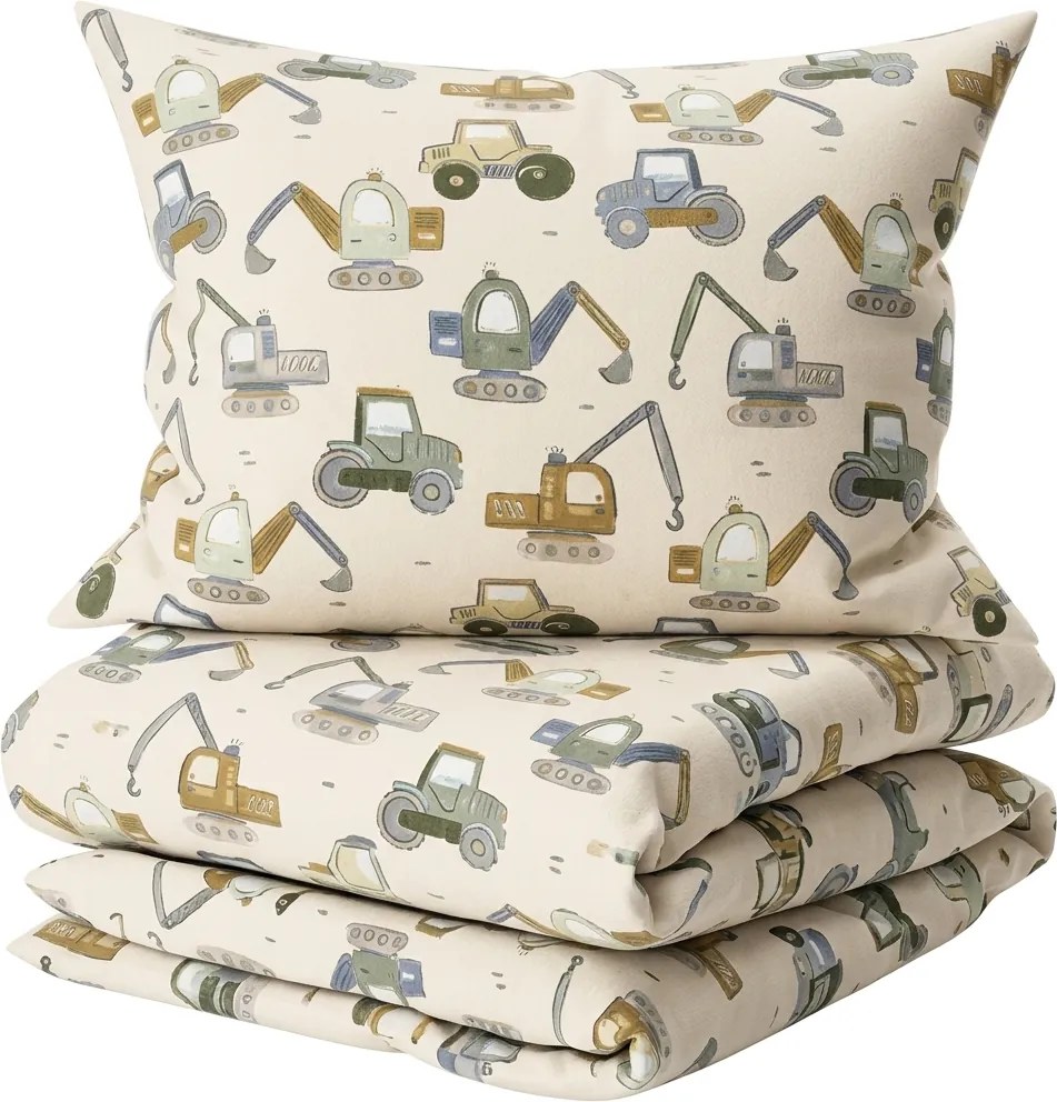 Lenjerie de pat pentru patut din bumbac Renforcé DIGGERO colorate Dimensiune lenjerie de pat: 45 x 65 cm | 90 x 135 cm