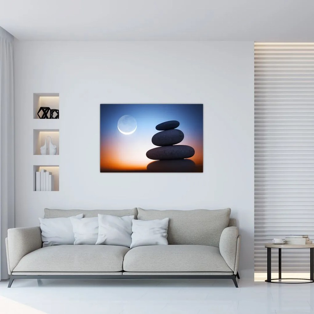 Tablou cu pietre suprapuse (90x60 cm)