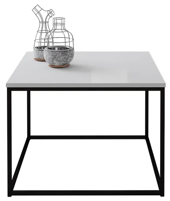 Masă de cafea Gwendolyn (Negru mat + Alb lucios). 1059364