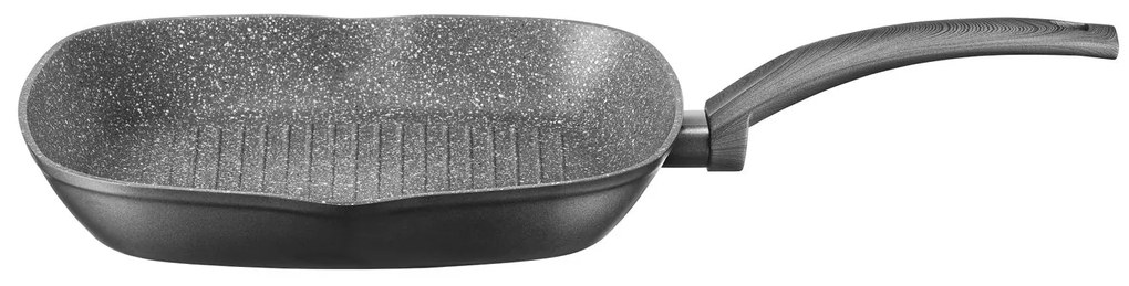 Tigaie grill 28 cm cu acoperire qualum basic stone edition Loft