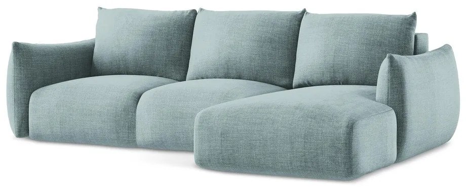 Colțar albastru extensibil (cu colț pe partea dreaptă/cu șezlong) Leila – Makamii