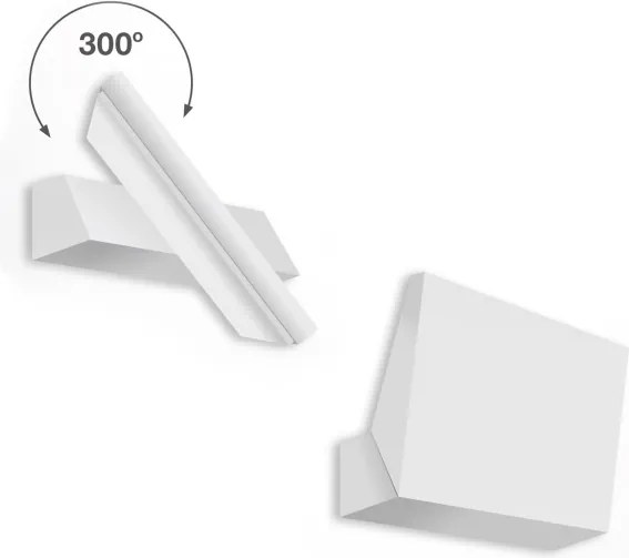 Telefunken - Aplica LED de exterior pentru perete, 10W, 230V, IP44, albă