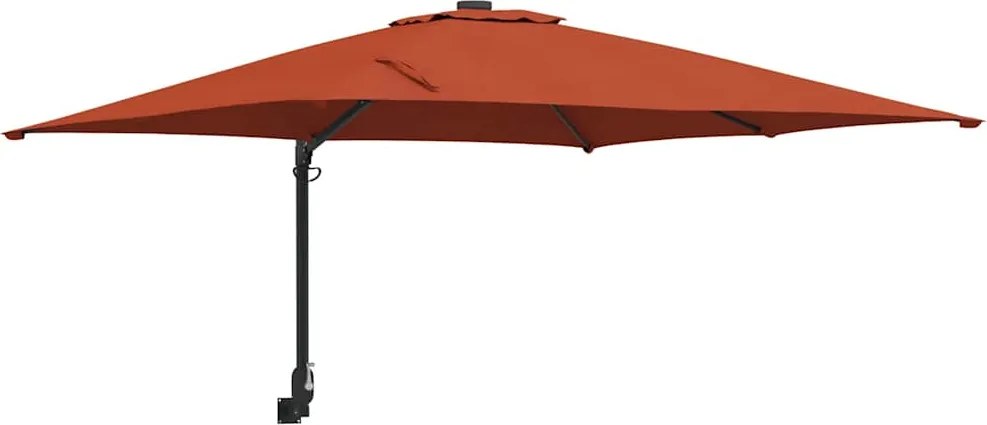 vidaXL Parasol de Grădină Terracota 248,5 x 247,5 x 160 cm