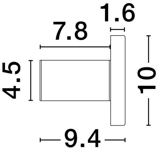 Aplica LED ambientala stil minimalist NANO D-10cm