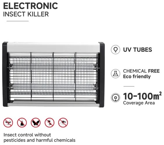 Brilagi - Capcană electrică pentru insecte 2xUV/18W/230V pentru 100 m2