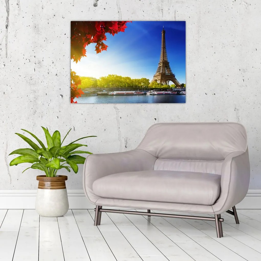 Tablou - toamna la Paris (70x50 cm)