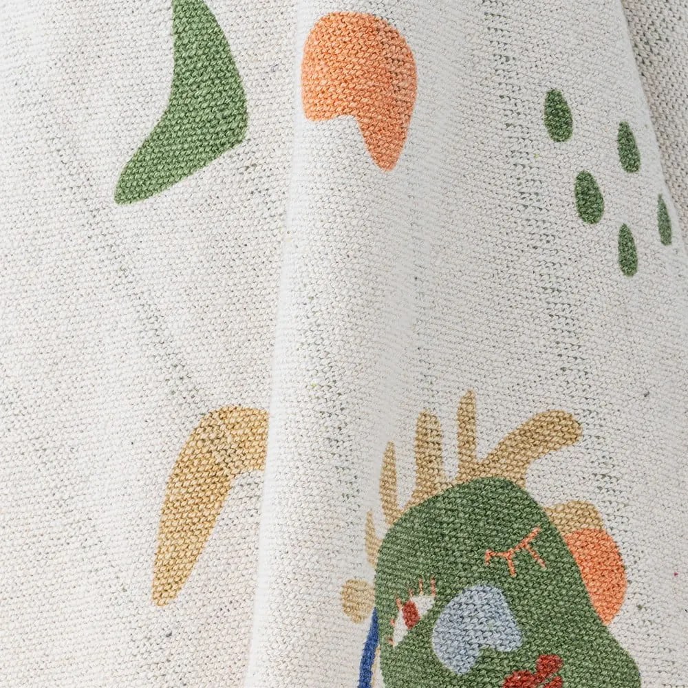 Pătură pentru copii crem din bumbac reciclat 130x160 cm Sylvie – Bloomingville Mini