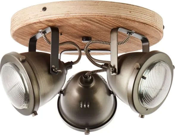 Brilliant - Corp de iluminat cu spoturi CARMEN WOOD 3xGU10/5W/230V eucalipt