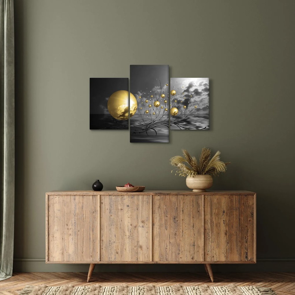 Tabloul bilelor în ocru (90x60 cm)