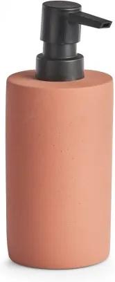 Dozator pentru sapun din ciment, Terracotta Caramiziu, Ø7,5xH18 cm