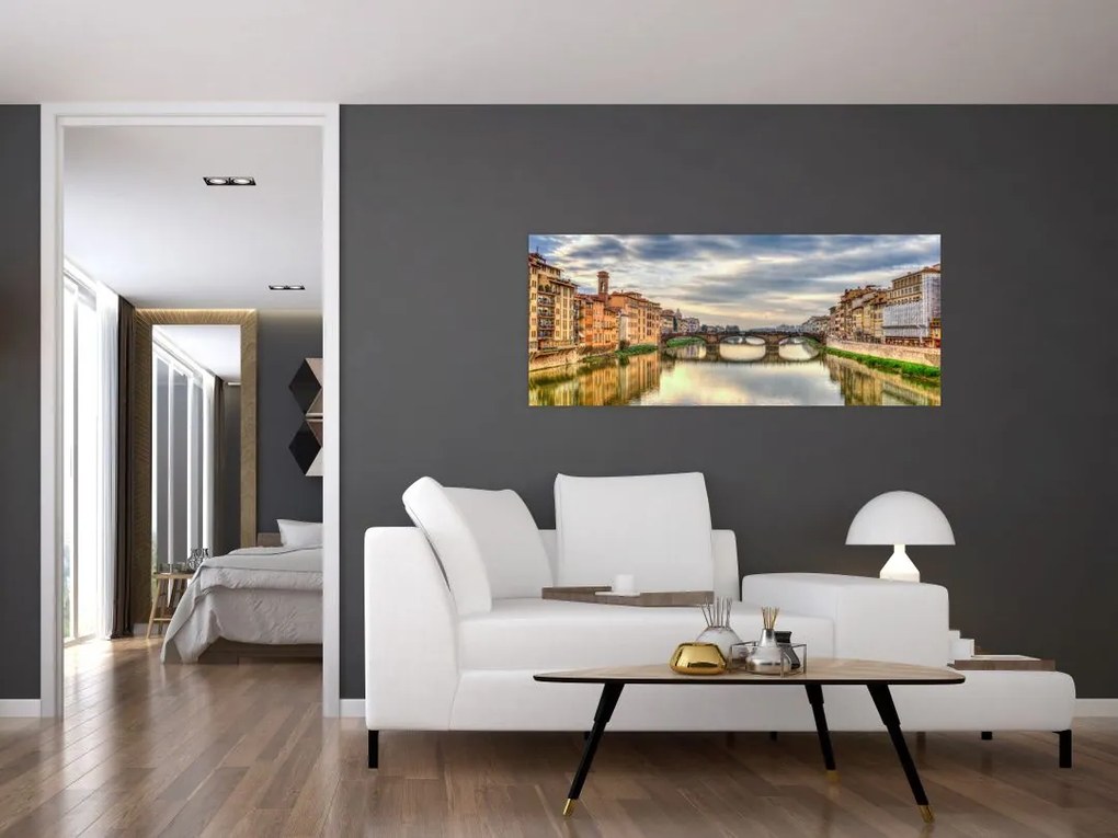 Tablou - Pod peste râu (120x50 cm)