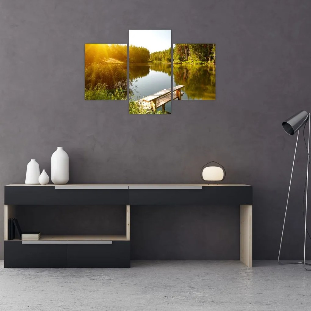 Tablou - Lac la munte (90x60 cm)