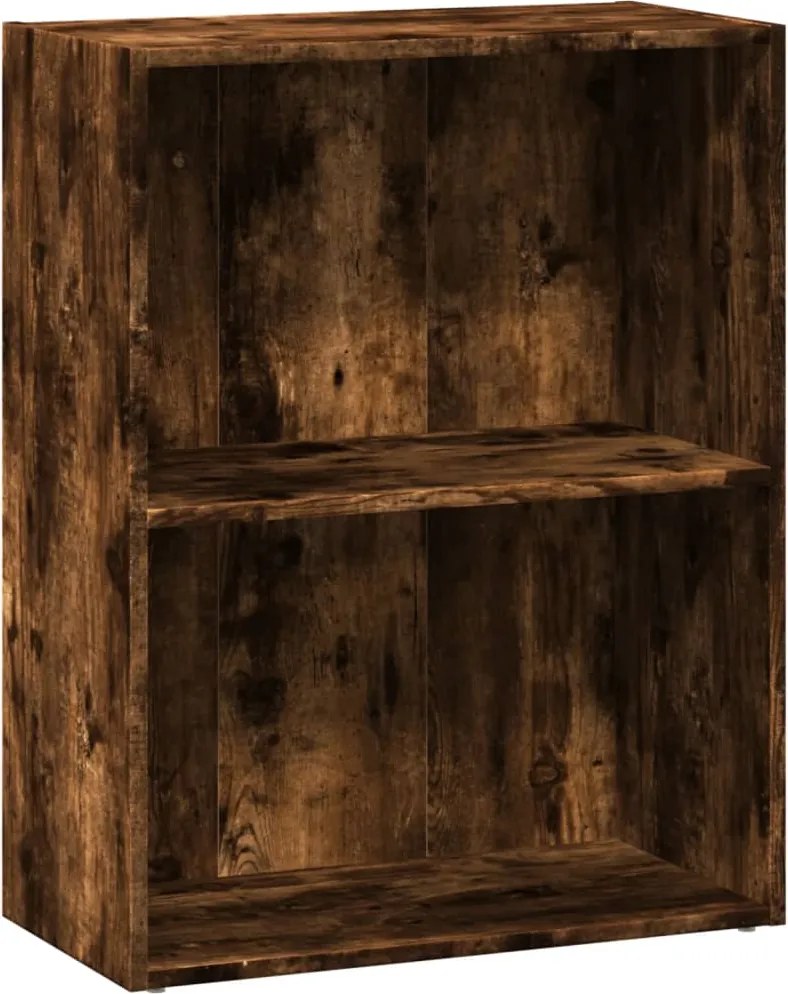 vidaXL Bibliotecă, stejar fumuriu, 60x30x77 cm, lemn prelucrat