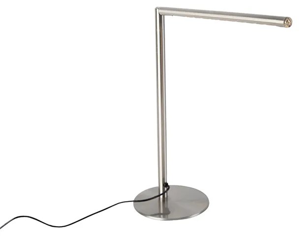 Lampă de masă modernă din oțel cu dimmer tactil inclusiv LED - Douwe