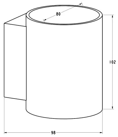 Aplică SOLA WL 1xG9/40W/230V negru/auriu Zuma Line 91061-N