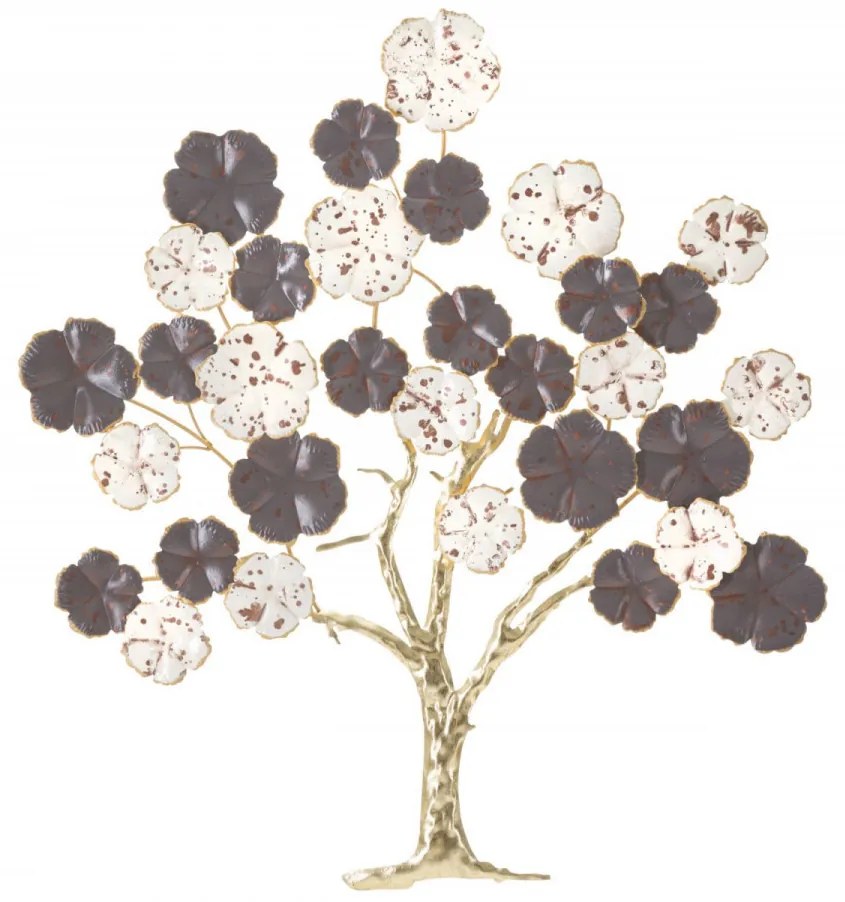Panou decorativ multicolor din metal, 73,7x5x80 cm, Tree Mauro Ferretti