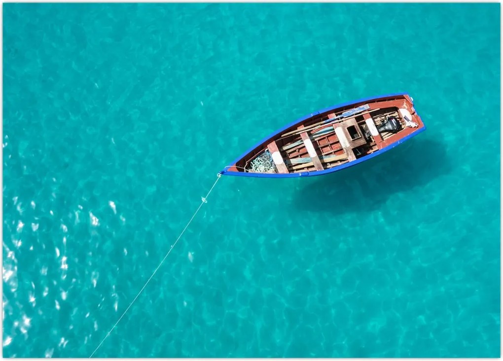 Tablou - Barcă de pescuit tradițională (70x50 cm)