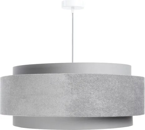 Lustră pe cablu DOBLO 1xE27/60W/230V d. 60 cm gri/argintiu