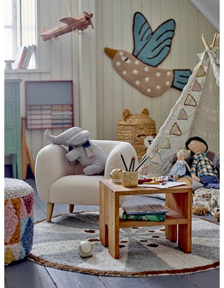 Fotoliu de copii alb Cade – Bloomingville Mini