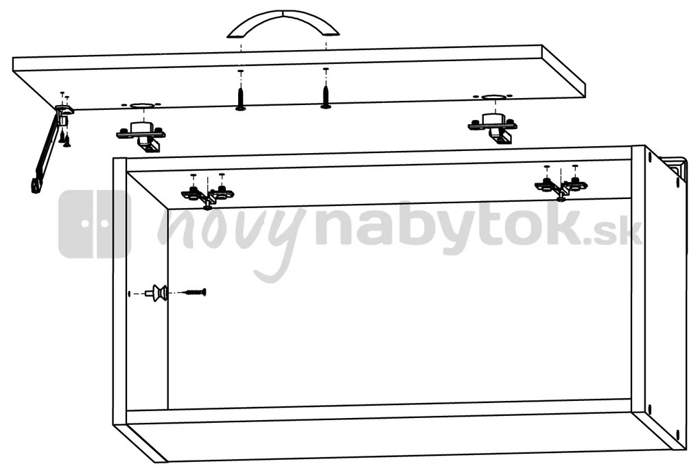 Dulap superior de bucătărie Junona line GO/60/30 (stejar sonoma). 742480