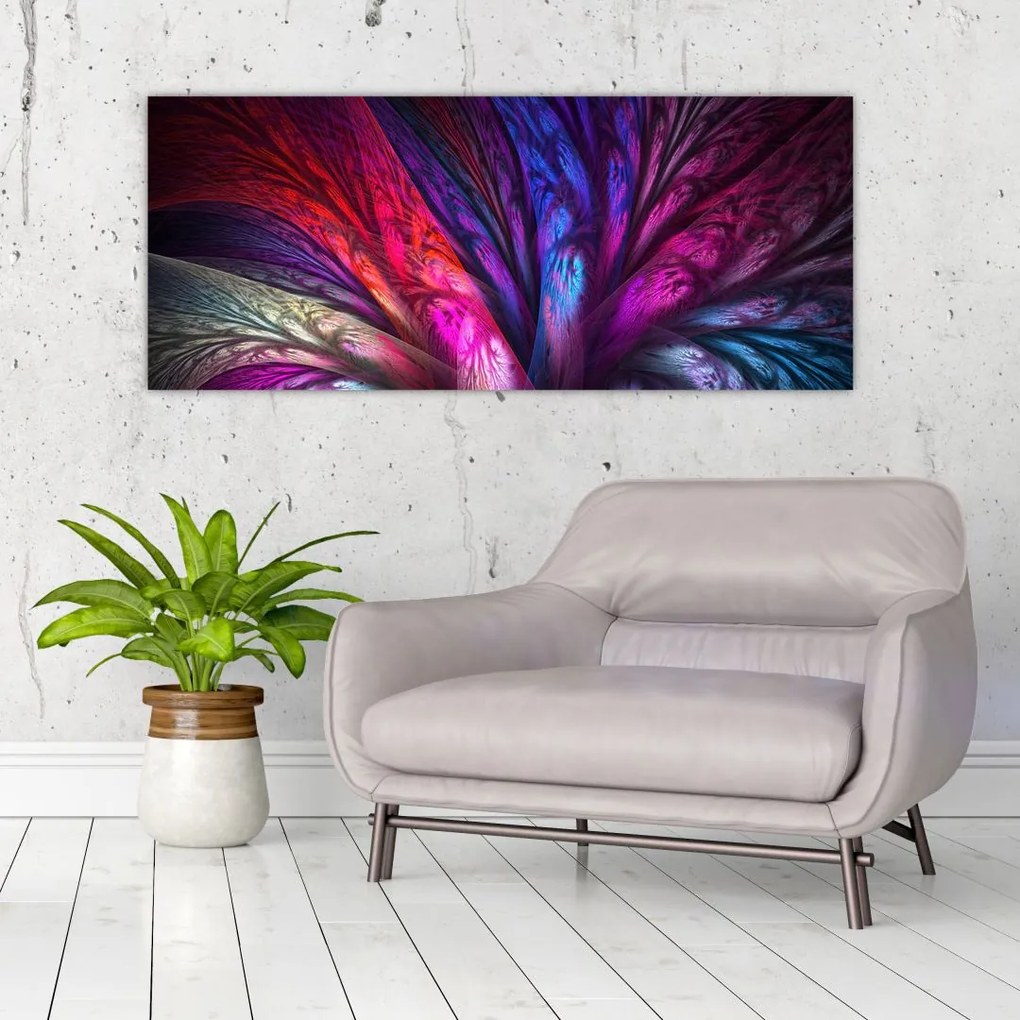 Tabloul abstract cu copacul (120x50 cm)