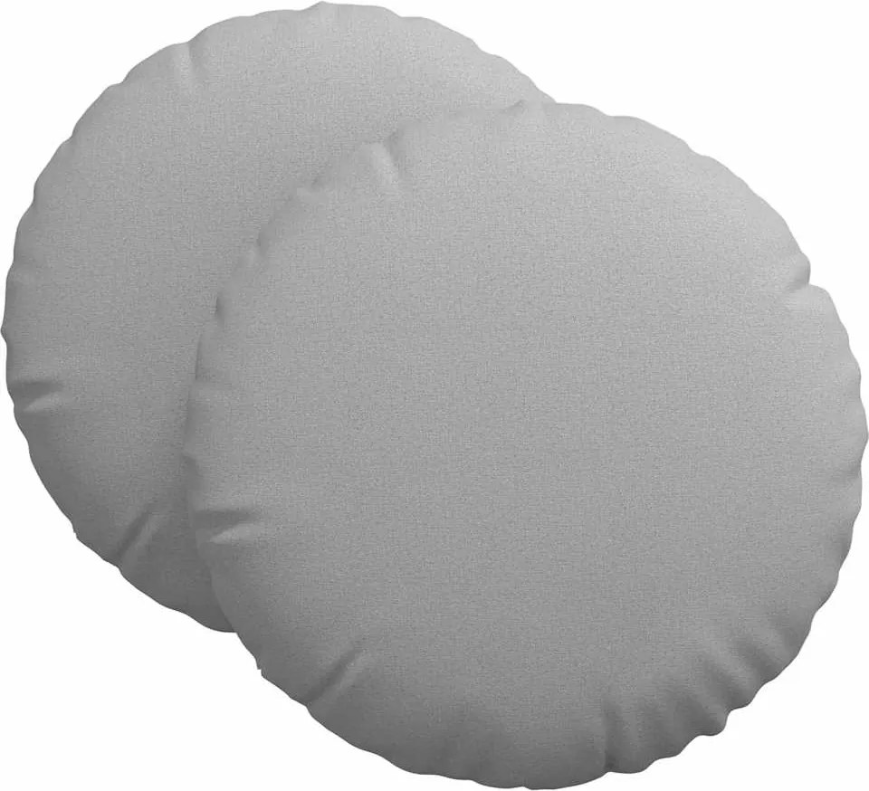 vidaXL Perne de Șezut 2 pcs Gri nori Ø80 x 29 cm țesătură