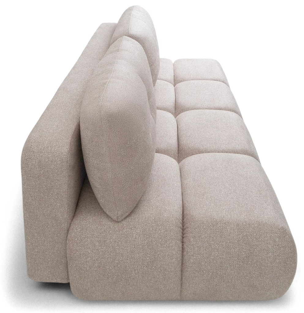 Canapea Lerio extensibilă - țesătură hidrofobă bej deschis Blur 02