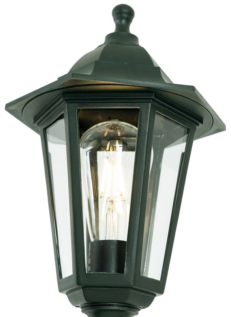 Felinar clasic de exterior verde închis 217cm 3 lumini IP44 - New Haven