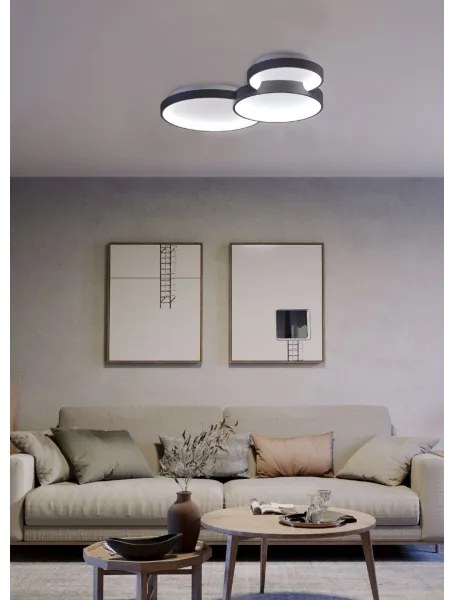 Plafonieră LED dimabilă COMBI LED/72W/230V CRI98 negru Redo 01-3375