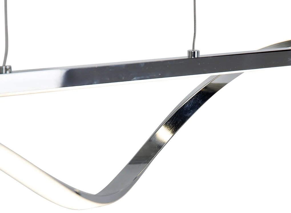 Lampă suspendată de design din oțel cu LED-uri reglabile în 3 trepte - Sander