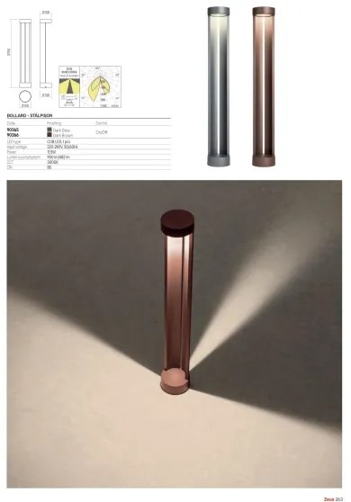 Redo 90365 - Lampă de exterior ZEUS LED/11,5W/230V 3000K 75 cm IP54 antracit