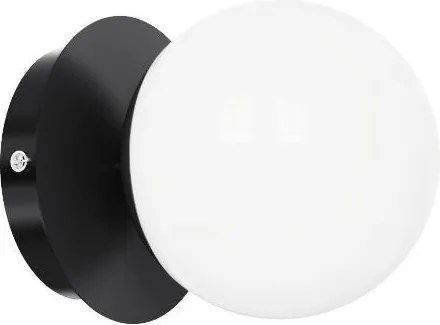Brilagi - Aplica LED de perete pentru baie BALL, 6W, 230V, 3000/4000/6500K, IP44, neagră