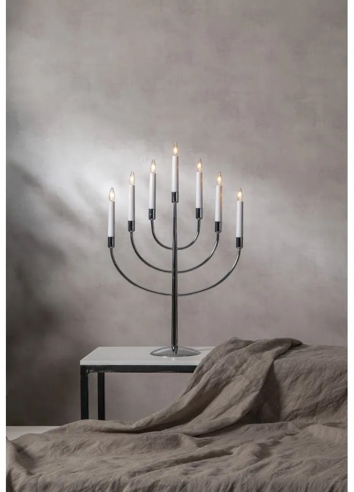 Decorațiune luminoasă de Crăciun argintie cu alimentare la priză Titus – Star Trading