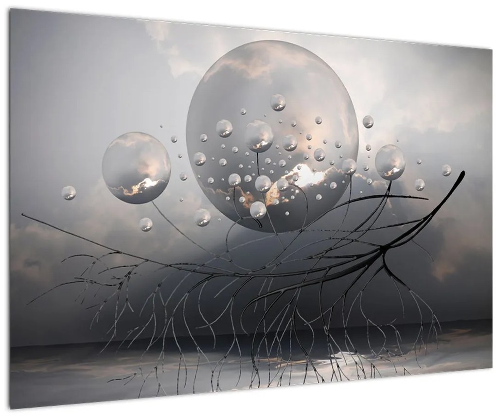 Tabloul bilelor abstracte (90x60 cm)