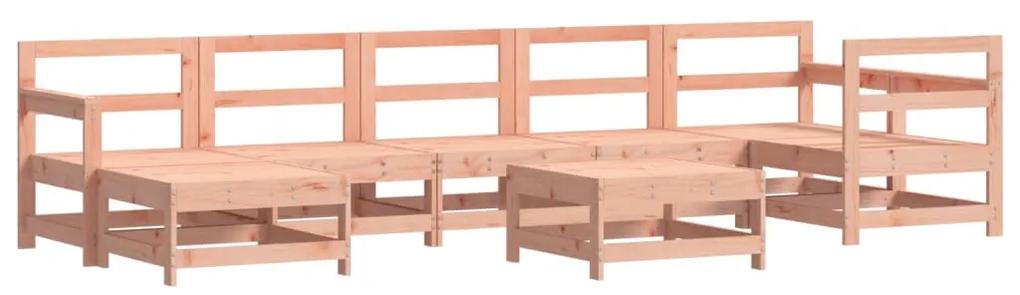 3186289 vidaXL Set mobilier relaxare grădină, 8 piese, lemn masiv Douglas