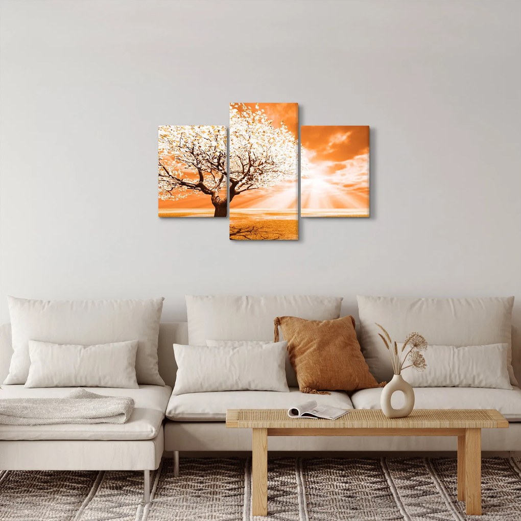 Tabloul cu pomul portocaliu (90x60 cm)