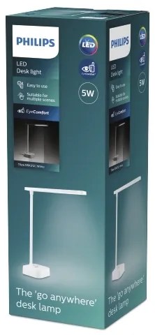 Philips TILPA LED lampă de birou tactilă, dimabilă, 5W/5V, 1800 mAh