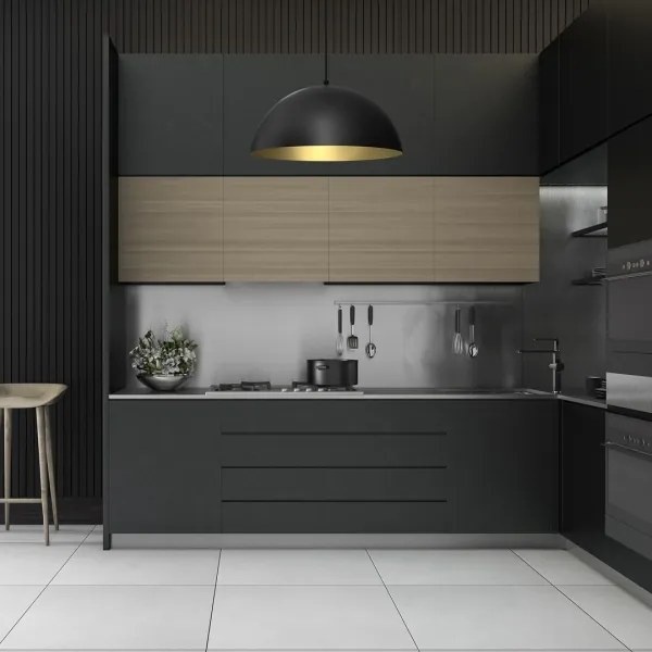 Lustră pe cablu BETA 1xE27/60W/230V d. 45 cm neagră