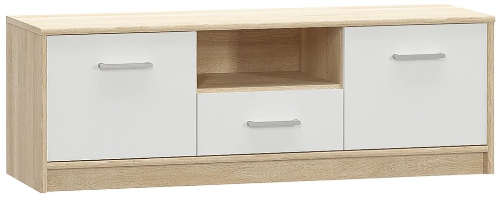 Măsuță TV TEYO 2D1S, albă