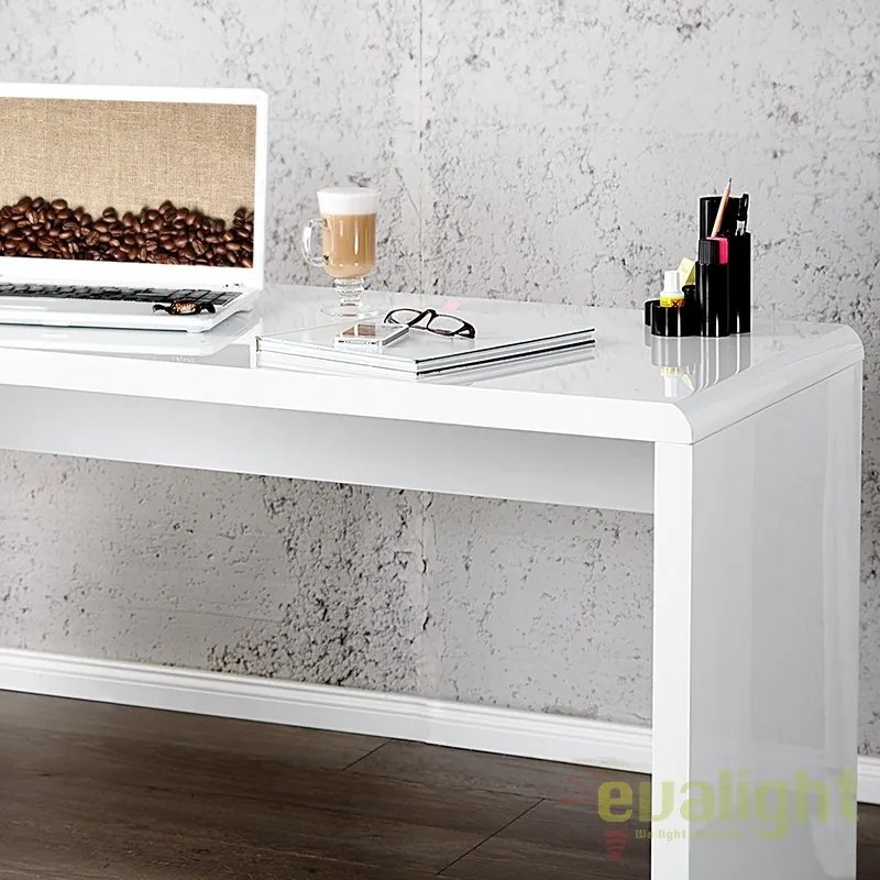 Birou modern alb, simplu si elegant, Fast Trade 140cm A-36024 VC