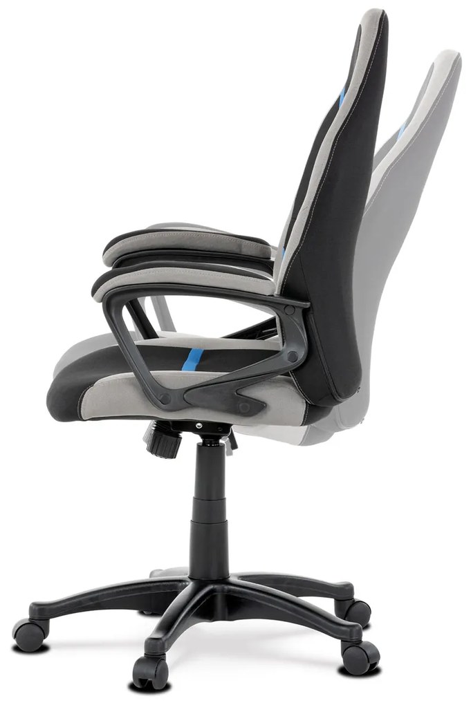 Fotoliu de birou/gaming Leira-L611-BLUE (Negru + Gri + Albastru). 1042711